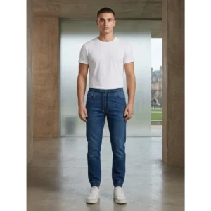 Jogger basico mezclilla MINIATURA Pantalón mezclilla tipo jogger