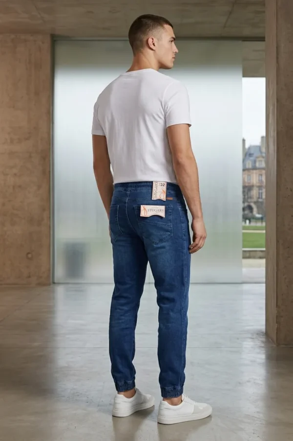 Pantalón mezclilla tipo jogger