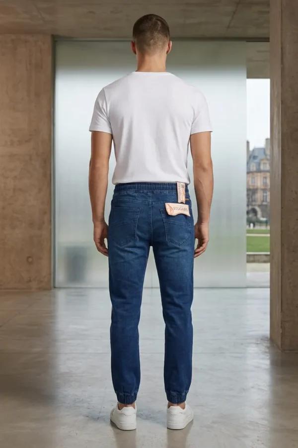 Pantalón mezclilla tipo jogger