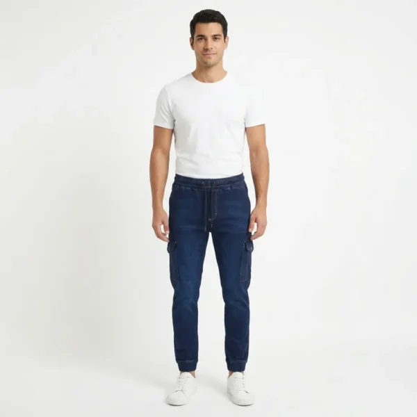 Jogger mezclilla cargo SLIM